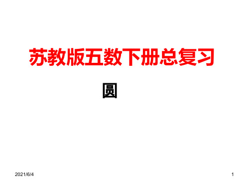 4、新苏教版五数下册总复习---圆PPT课件
