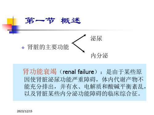 肾功能衰竭PPT课件