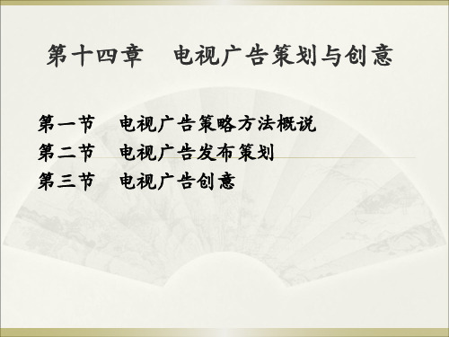 电视广告策划与创意