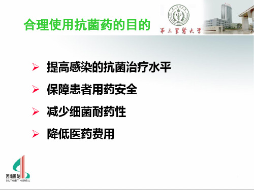 合理使用抗菌药的目的