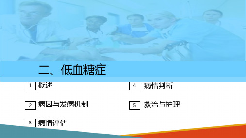 代谢系统急症—低血糖危象的救护(护理课件)