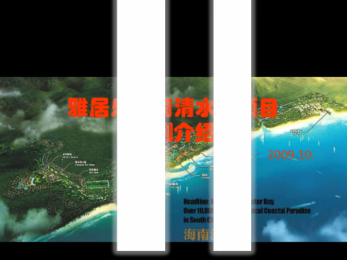 雅居乐海南清水湾地产项目案例调研