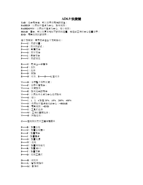 AD6.9快捷键1