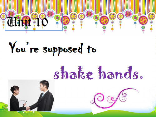 人教新目标九年级英语教学课件：Unit 10 Section B3 (共10张PPT)