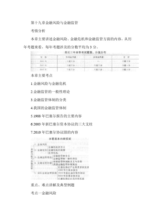 经济师《中级经济基础》复习考点：第19章