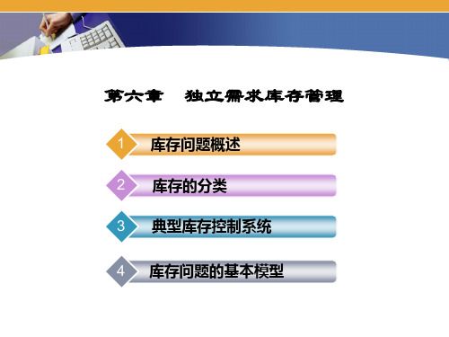 7独立需求库存(讲课)