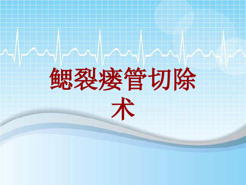 手术讲解模板：鳃裂瘘管切除术