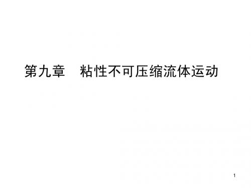 第九章 粘性不可压缩流体运动-2