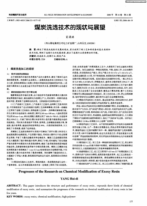 煤炭洗选技术的现状与展望