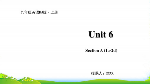 人教九年级上册英语课件：Unit 6 Section A (1a2d)