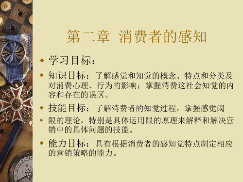 消费者行为学--第二章  消费者的感知