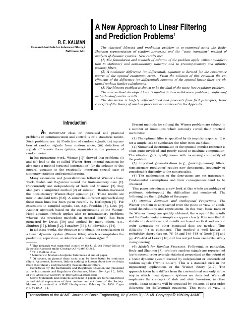 A New Approach to Linear Filtering and Prediction Problems
