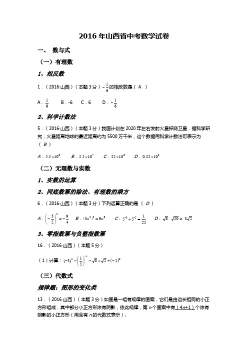 2016中考数学分析
