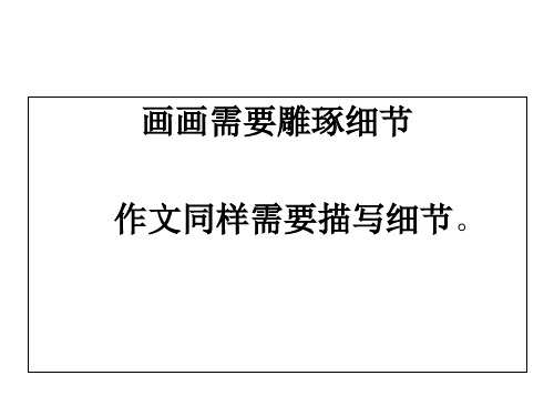 细节描写上课课件