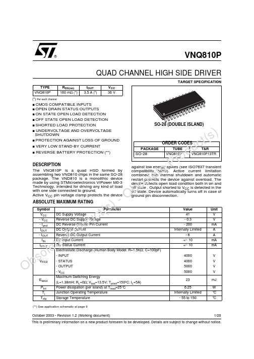 VNQ810P资料