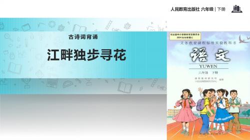 【语文】人教版六年级语文下册课件：古诗词背送江畔独步寻花(共23张ppt)