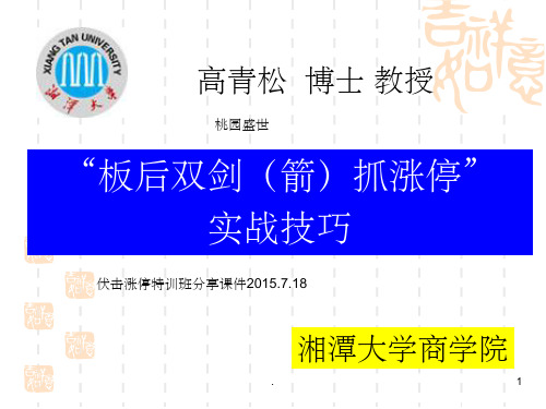 双剑(箭)战法(高青松718)ppt课件