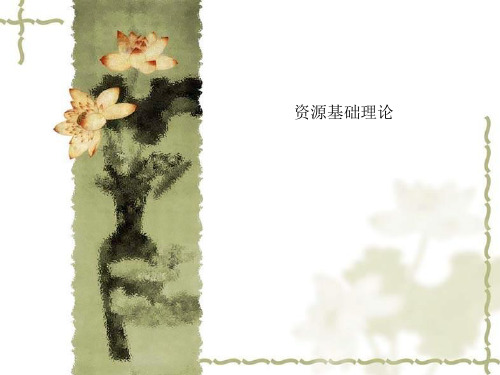 资源基础理论