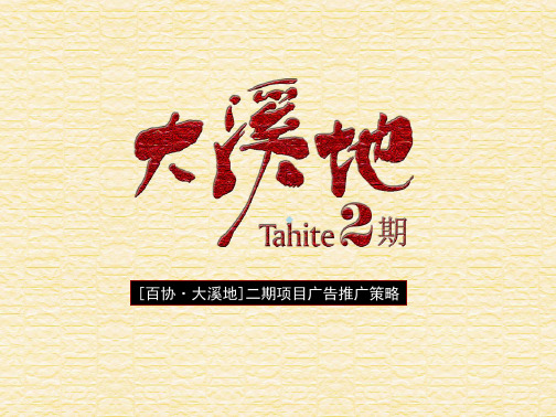 合肥市蜀山大溪地二期项目广告推广策略