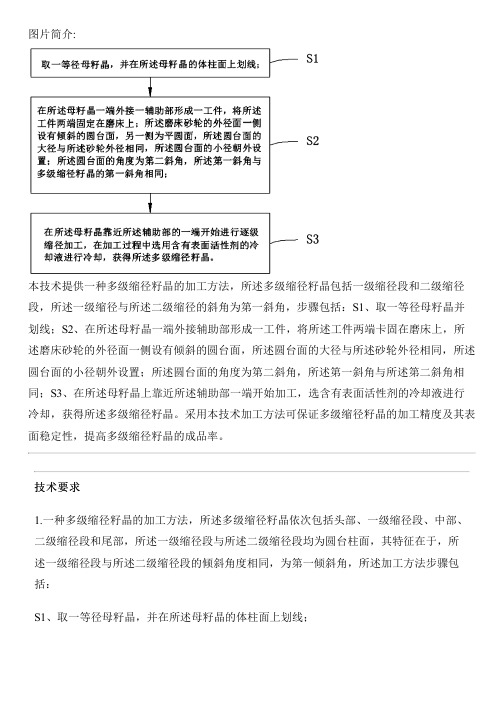 多级缩径籽晶的加工方法及多级缩径籽晶与制作流程