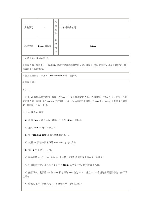 VI编辑器的使用