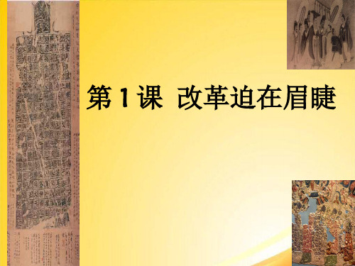 改革迫在眉睫ppt 人教课标版