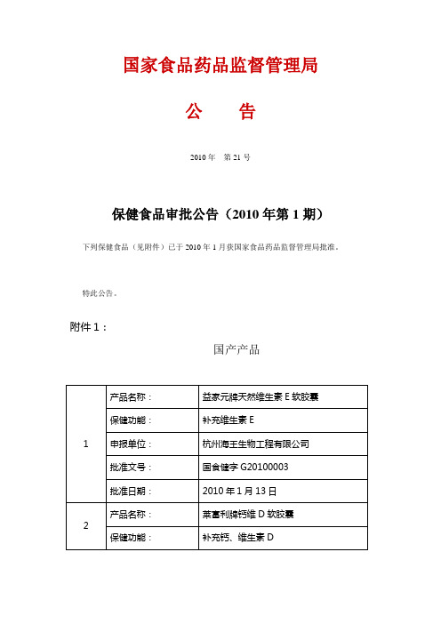 国家食品药品监督管理局