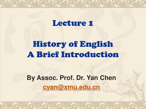History of English (A Brief Introduction)