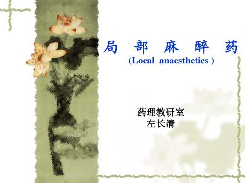 局部麻醉药