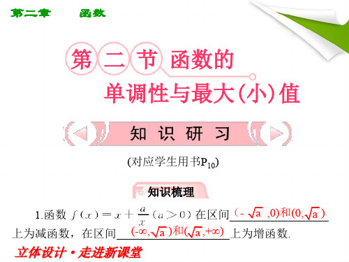 函数单调性与最值复习课课件