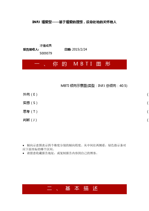 才储网MBTI性格测试INFJ