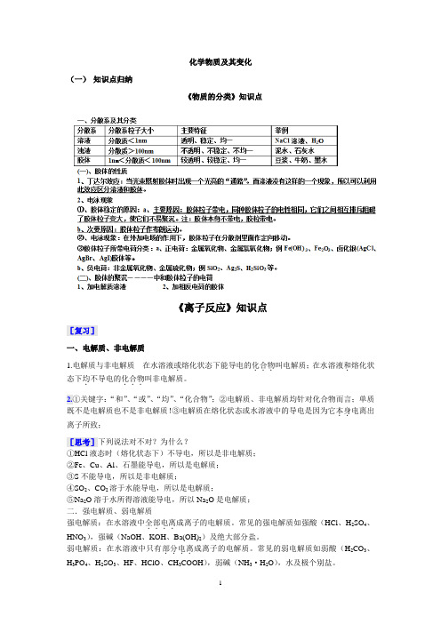 必修1第二章-知识点归纳、经典习题及答案详解