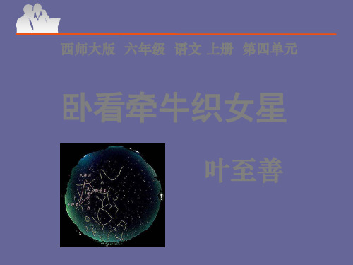 13卧看牵牛织女星