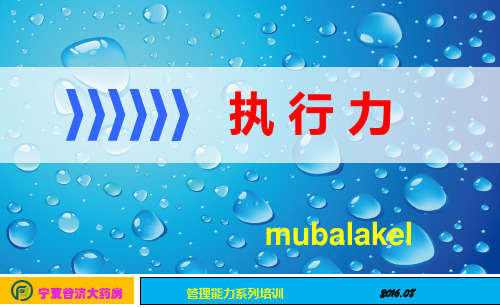药店执行力培训
