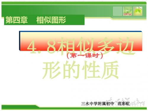 相似多边形性质ppt 人教版