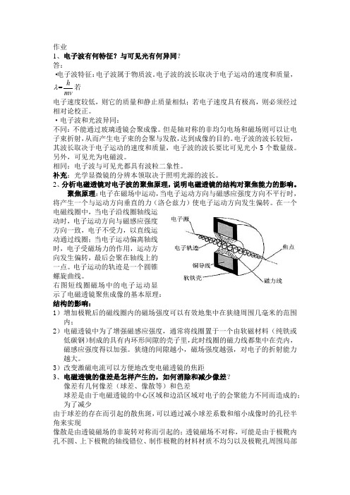 材料分析方法作业一