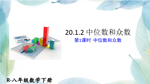 人教版八年级数学下册第1课时 中位数和众数