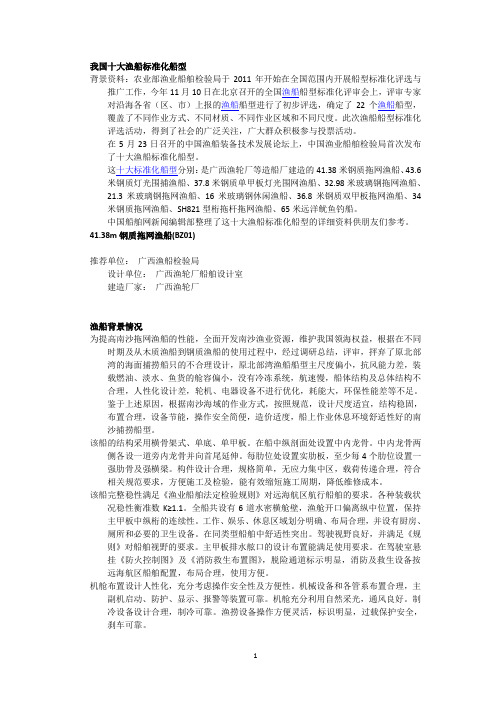 我国十大渔船标准化船型 (1)