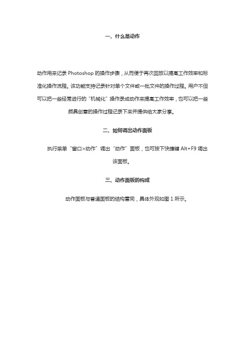 ps cs4动作面板使用方法详细介绍