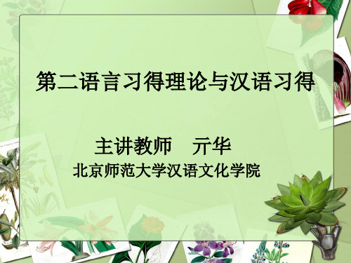 第三讲 偏误分析