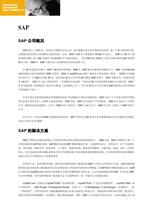 SAP简介