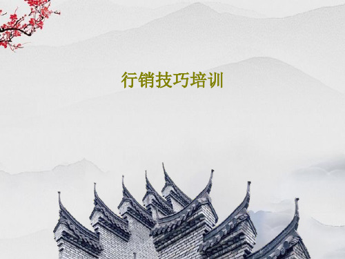 行销技巧培训24页PPT