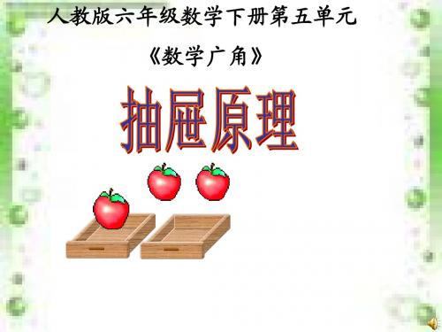 抽屉原理说课课件(1)
