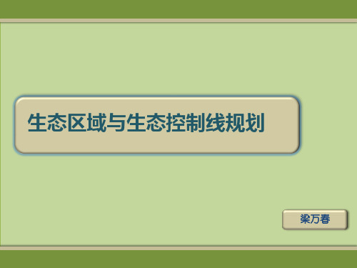 生态区域与生态控制线规划(ppt文档)