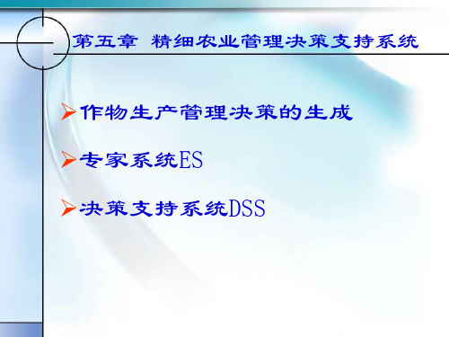 精细农业管理决策支持系统-精确农业-课件-05PPT课件