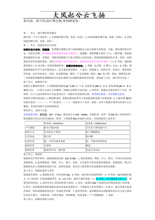 Acstcs医学微生物学总结