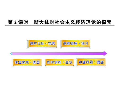 高中政治配套课件：4.2斯大林对社会主义经济理论的探索(人教版选修2)