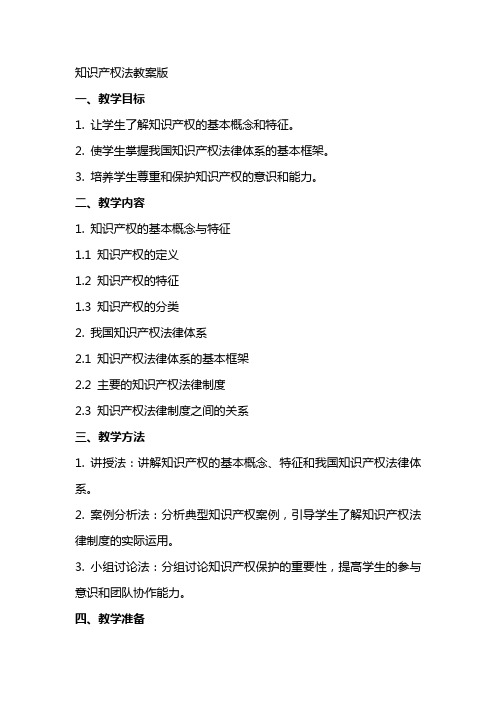 知识产权法教案版