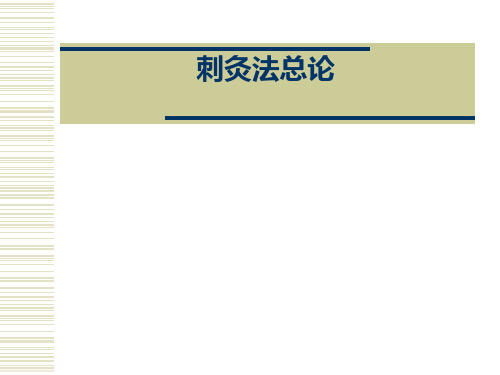 刺灸法总论PPT课件
