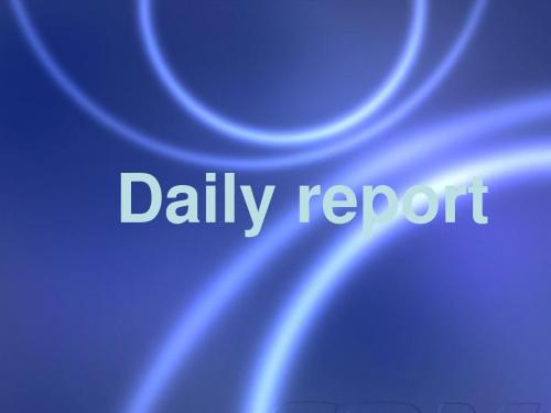 Daily report